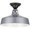 Progress Lighting Cedar Springs Collection Metallic Gray One-Light Semi-Flush Mount P550070-082 - alternate 3